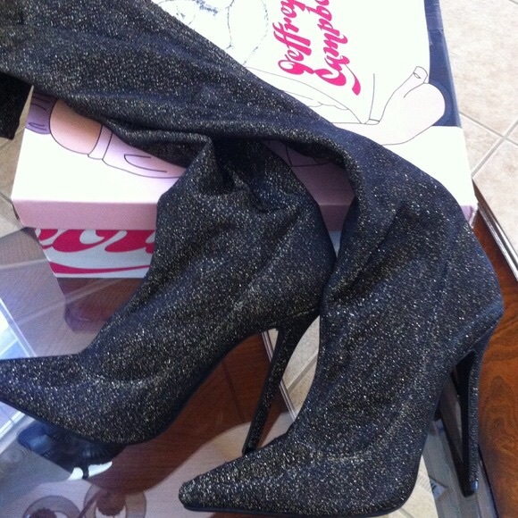 COPY - Jeffrey Campbell Kinki Thigh High Boot (Si… - Picture 2 of 3